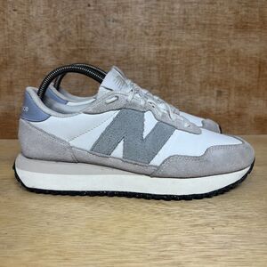New Balance 237 White Gray Suede Running Shoes Sneakers Women Size 9